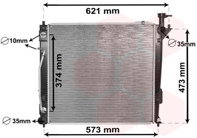 VAN WEZEL radiatorius, variklio aušinimas 82002339